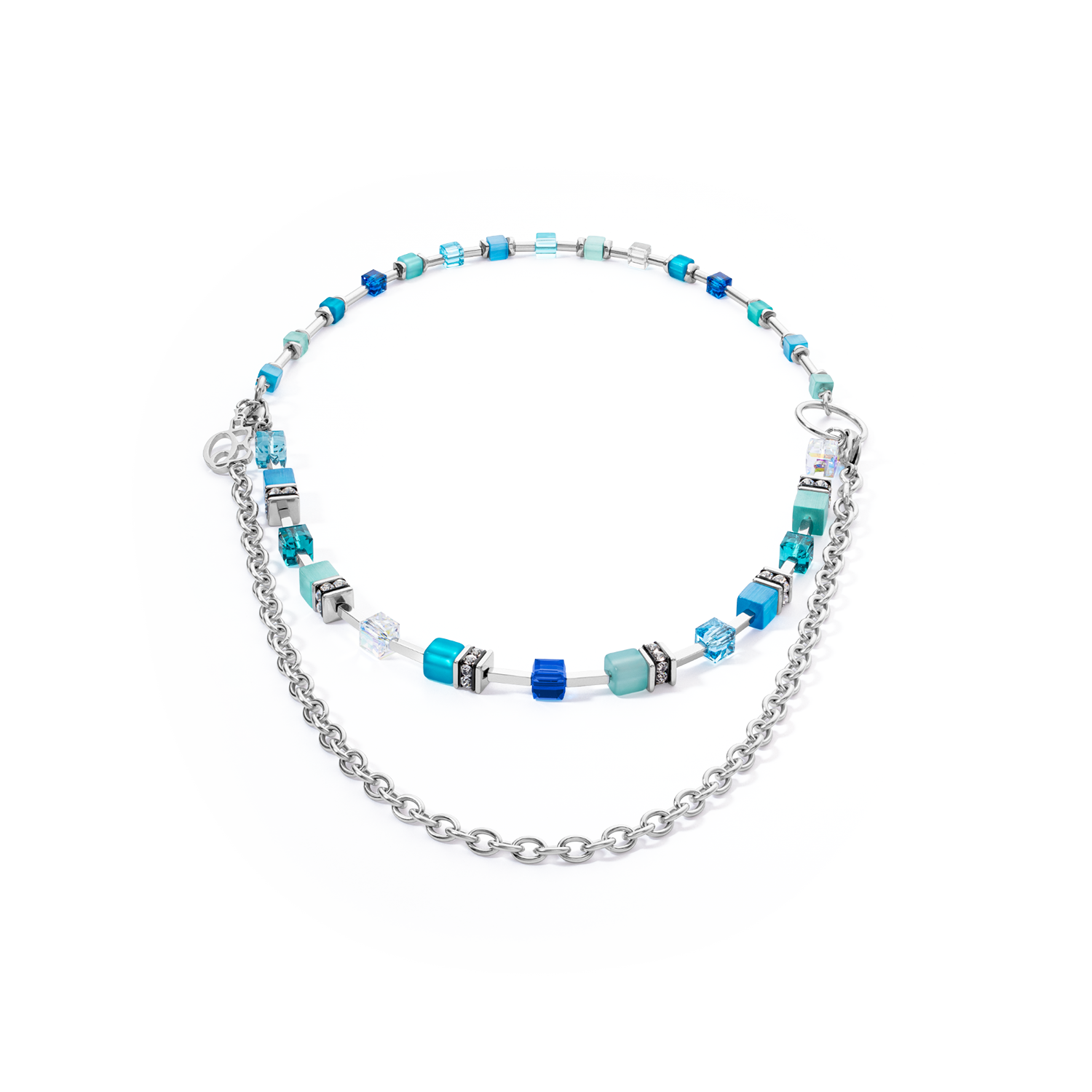 GeoCUBE® Iconic Layer Chain necklace Ocean Vibes