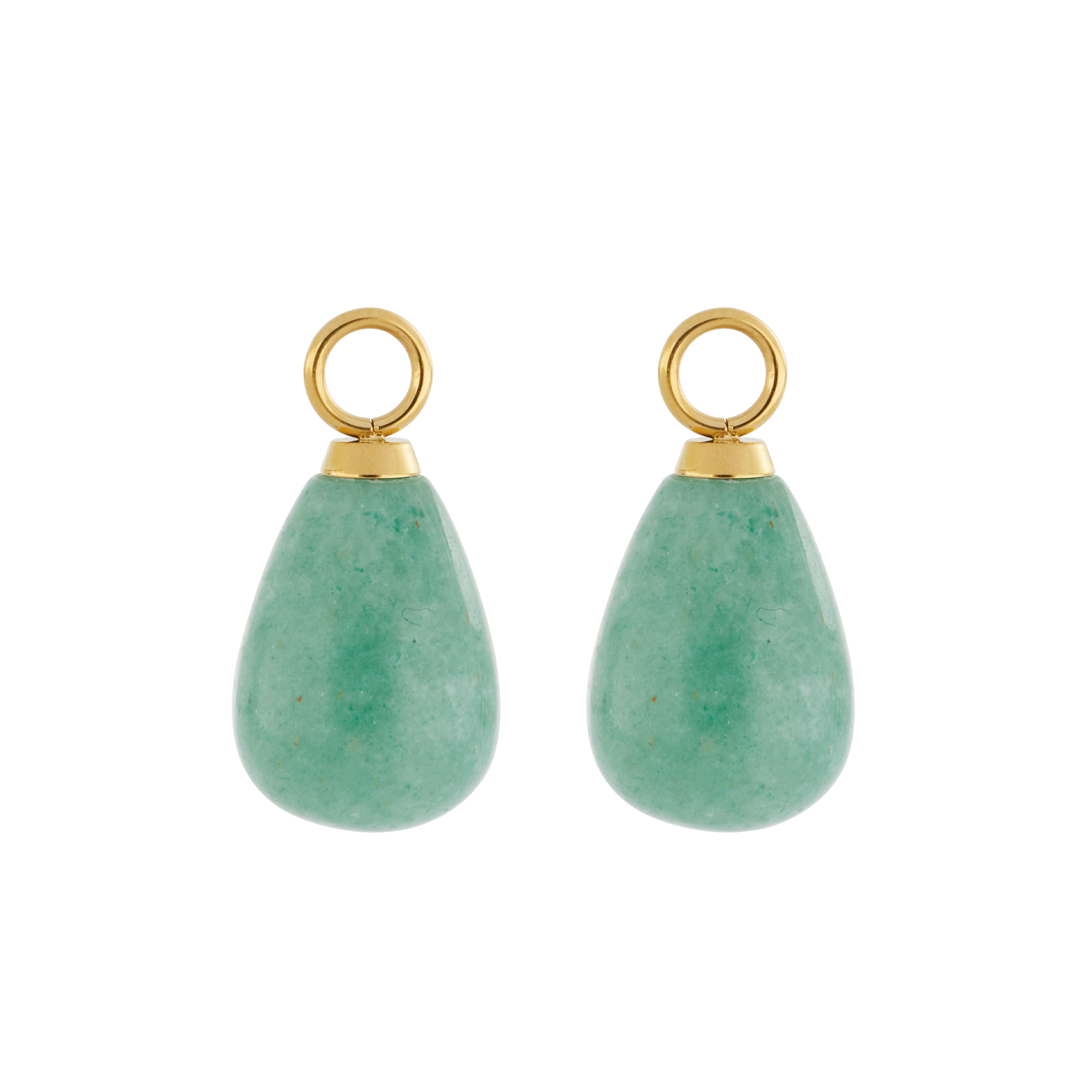 EAR ME UP Charm Drops Gold-Green