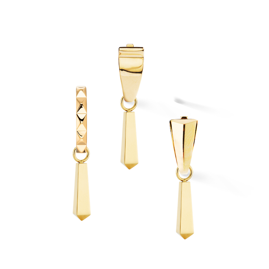 EAR ME UP Charm Obelisk Gold