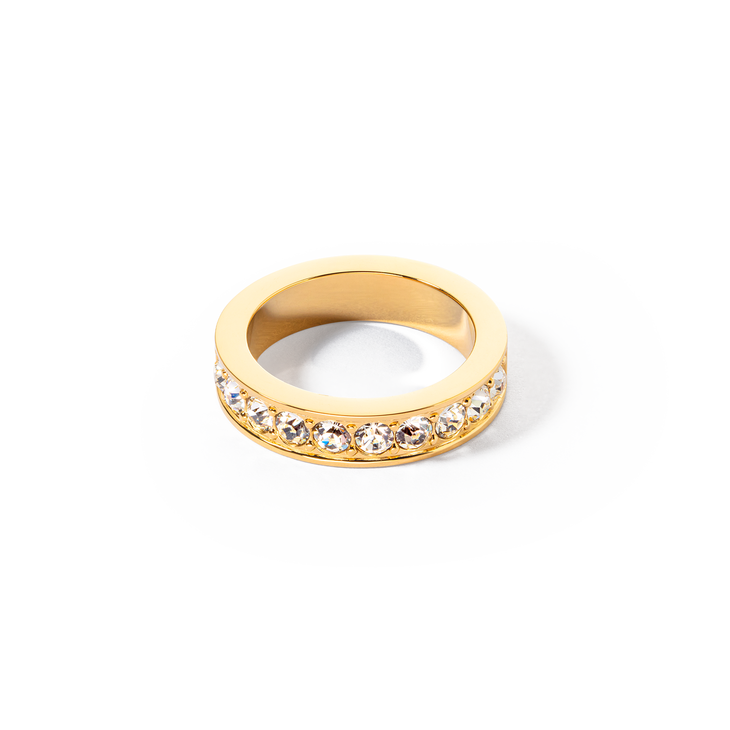 Ring stainless steel & crystals crystal
