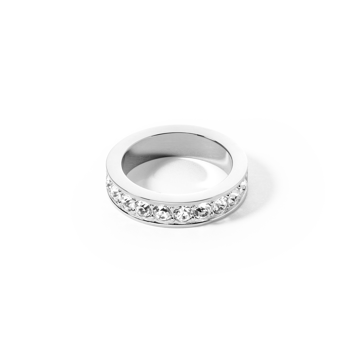 Ring stainless steel & crystals crystal