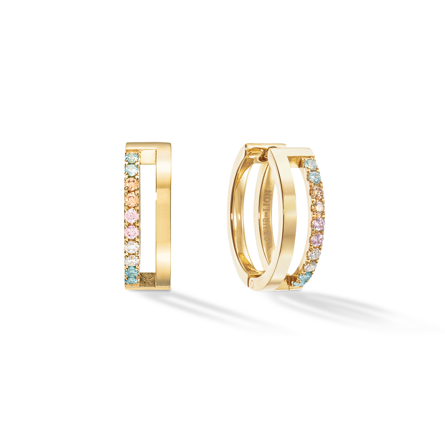 Eternal Unity Hoops gold-multicolour pastel