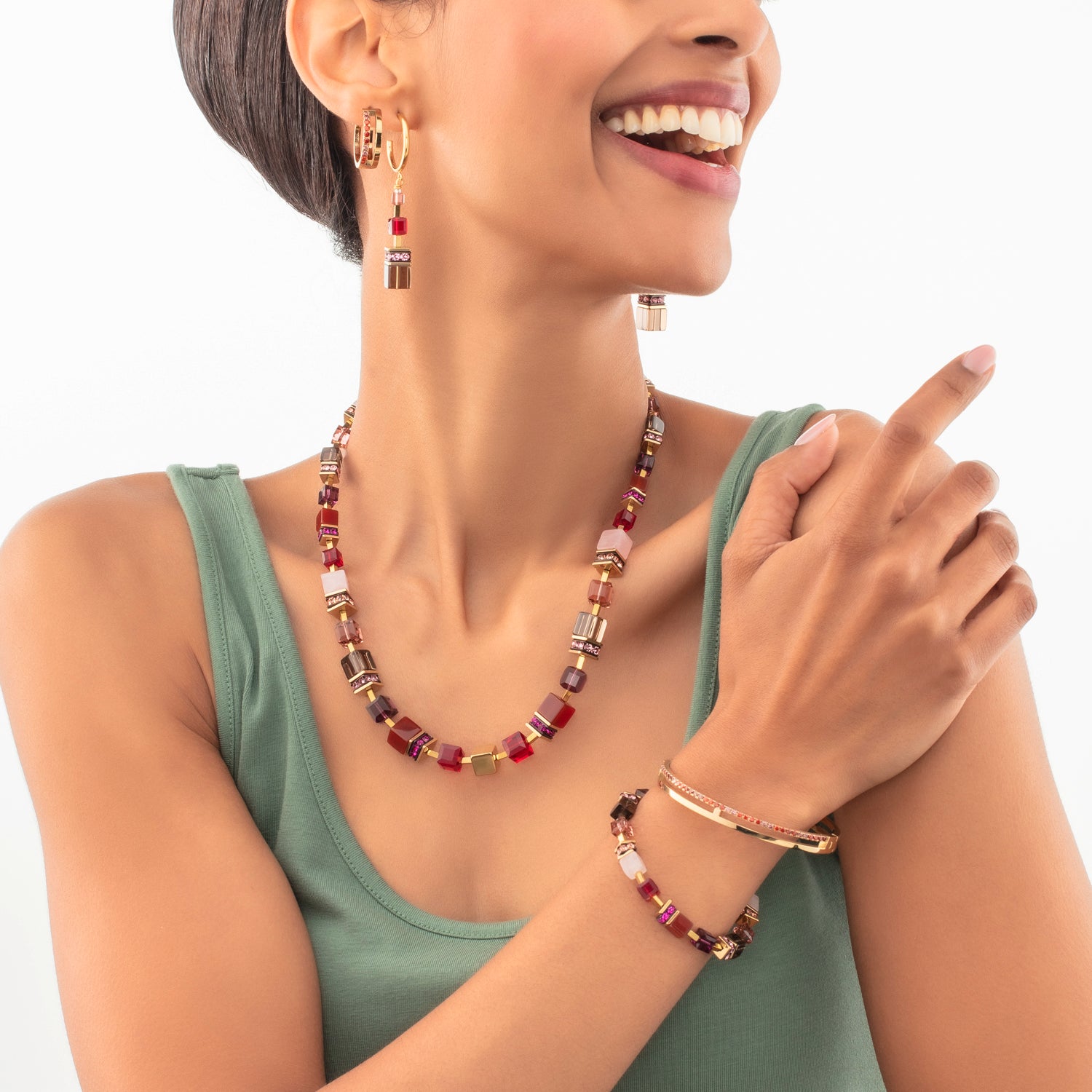 Eternal Unity Bracelet gold-red