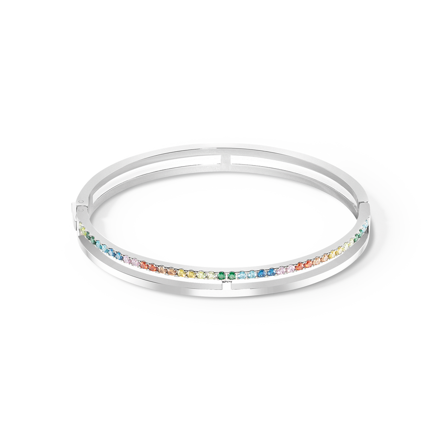 Eternal Unity Bangle silver-multicolour – COEUR DE LION (UK-WORLD)