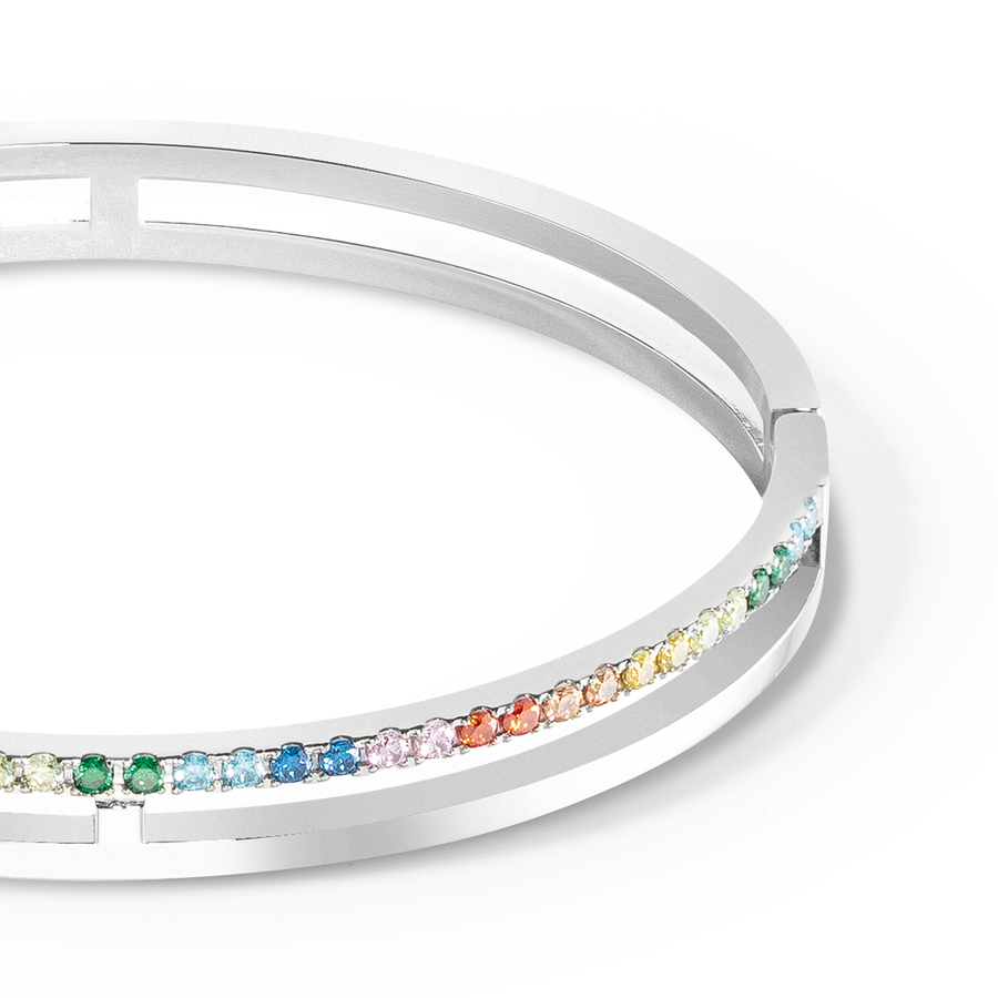 Eternal Unity Bangle silver-multicolour – COEUR DE LION (UK-WORLD)