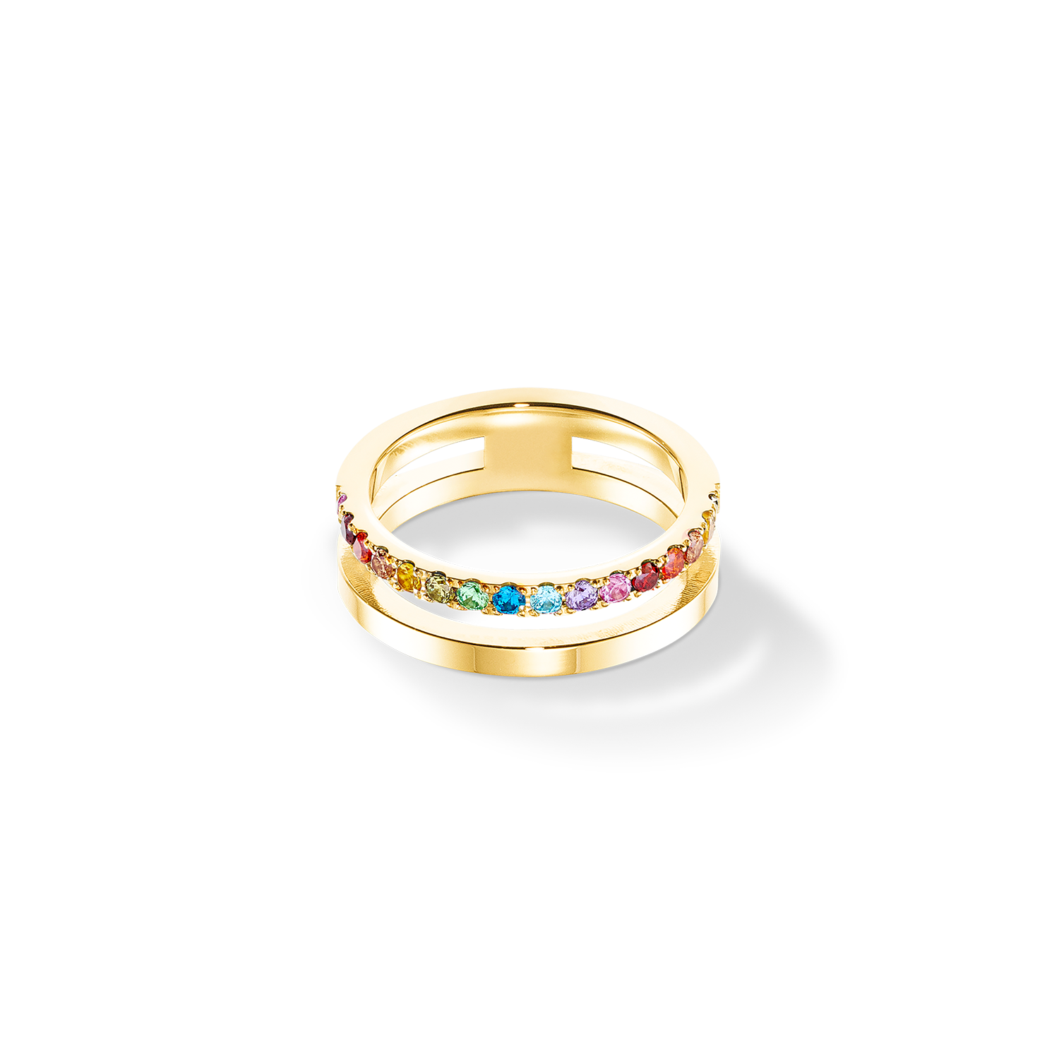 Eternal Unity Ring gold-rainbow