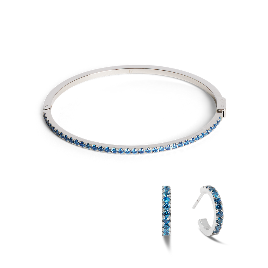 Eternal Love bangle silver-blue