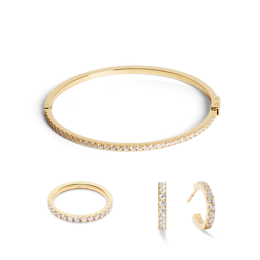 Eternal Love bangle gold-crystal