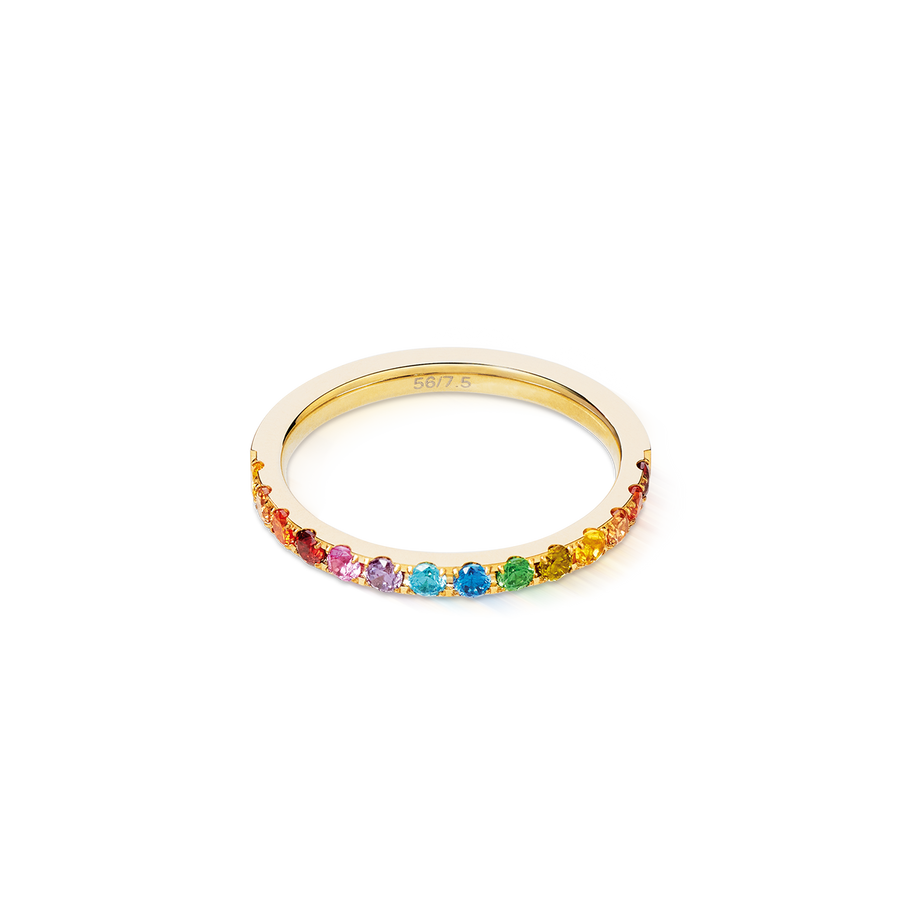 Eternal Love ring gold-rainbow