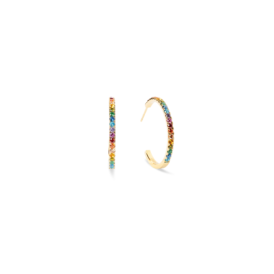 Eternal Love Hoop big gold-rainbow