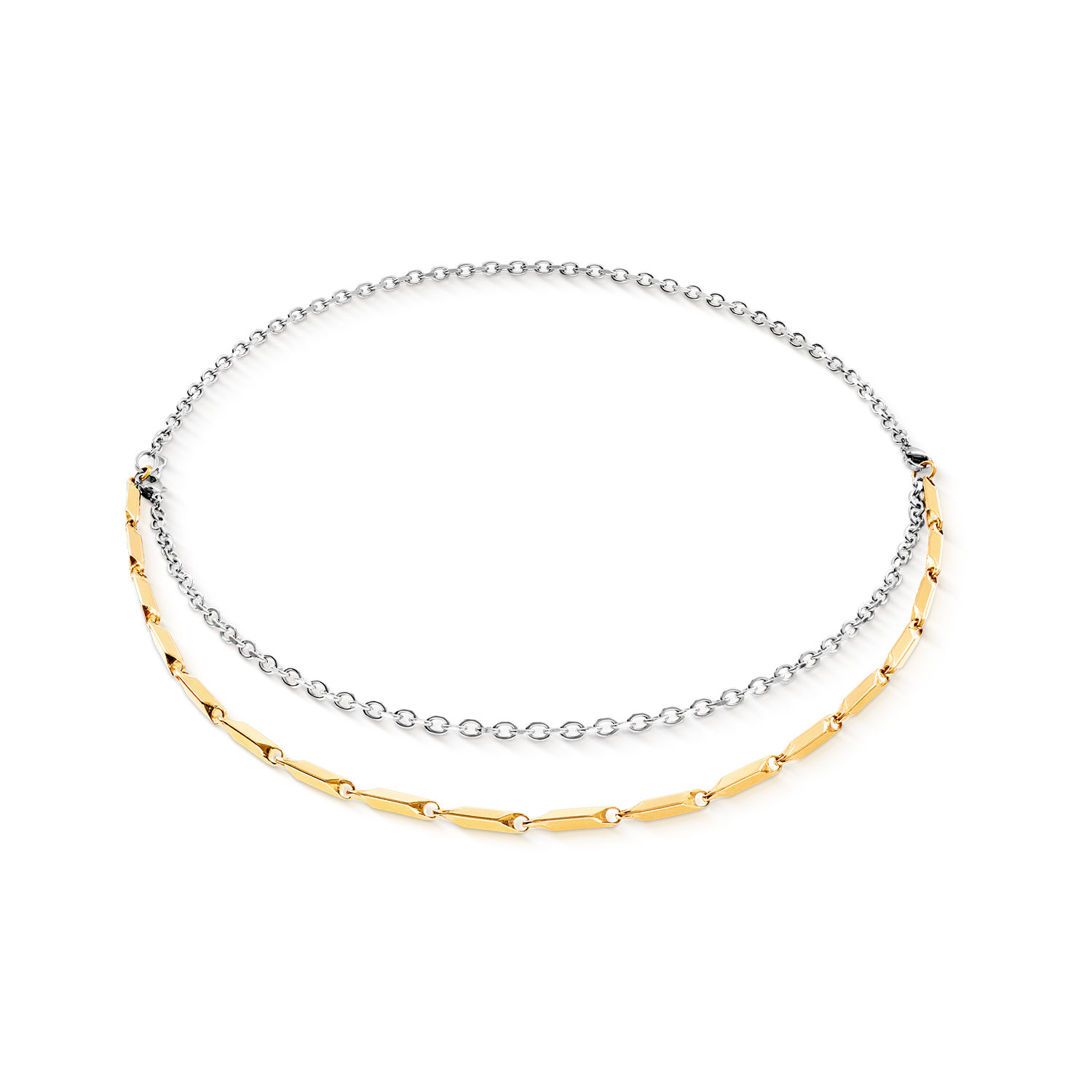 Necklace Twisted Layers Duo