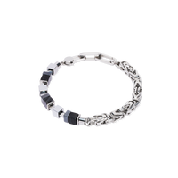 Bracelet Fusion Snake Chain black-silver – COEUR DE LION (UK-WORLD)