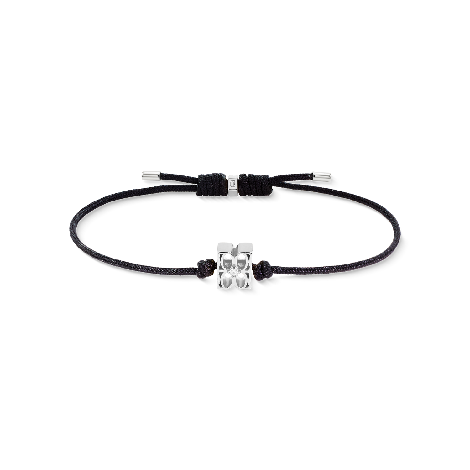 COEUR DE LION Fine Edition Signature Bracelet Black-Silver – Front view