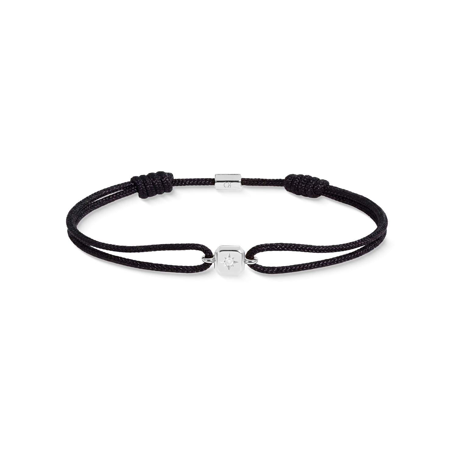 COEUR DE LION Fine Edition Radiant Bracelet Black-Silver – Front view