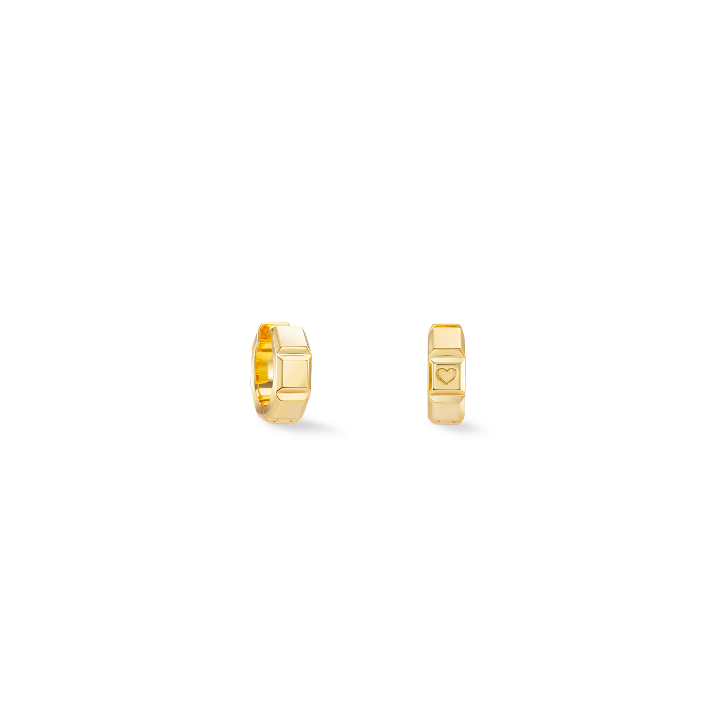STATEMENT Collection hoop earrings 14 mm gold