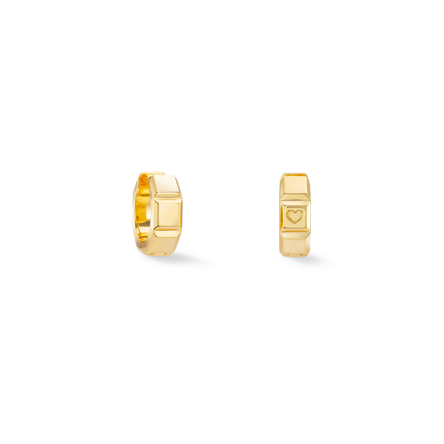 STATEMENT Collection hoop earrings 14 mm gold