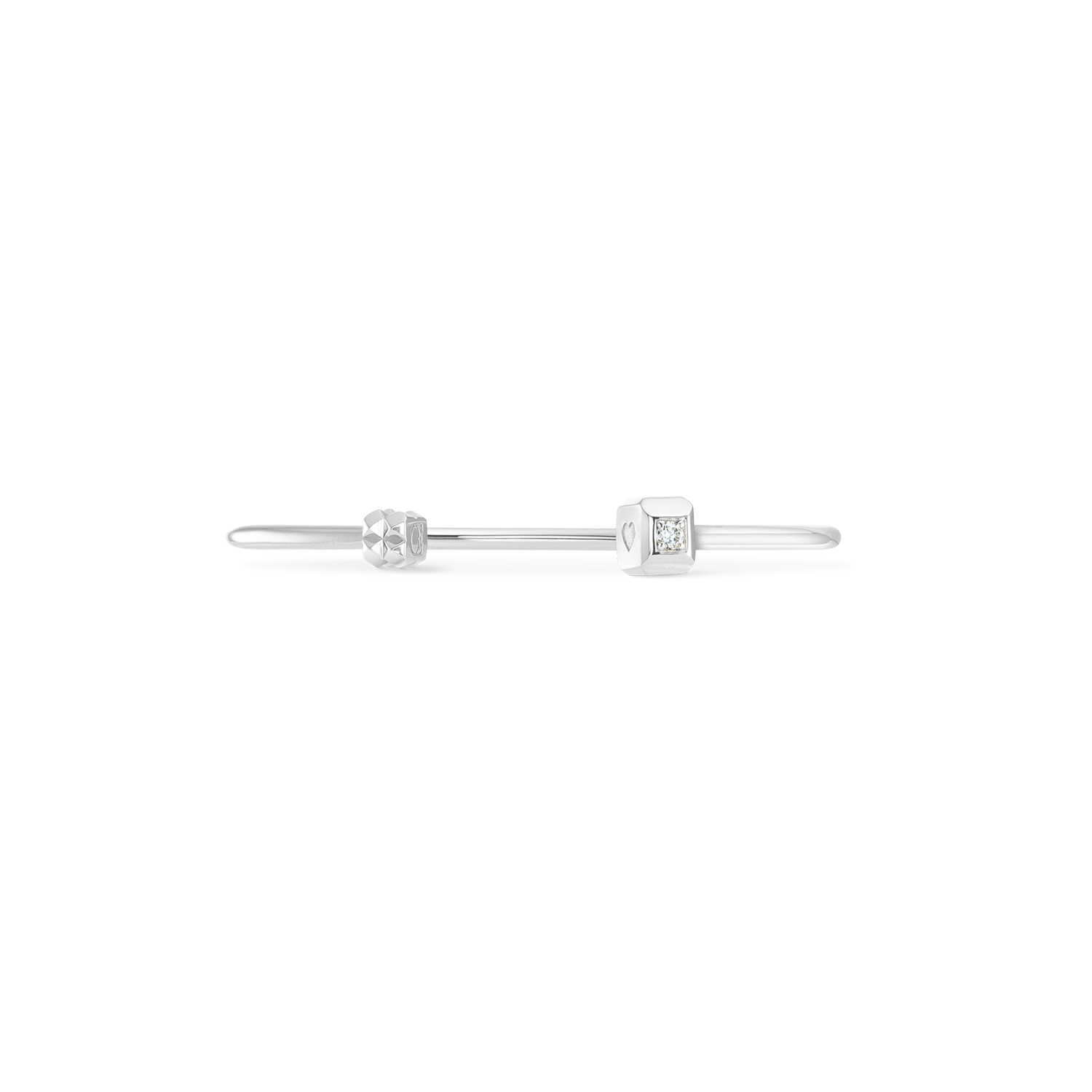 STATEMENT Collection bangle open 17 cm silver