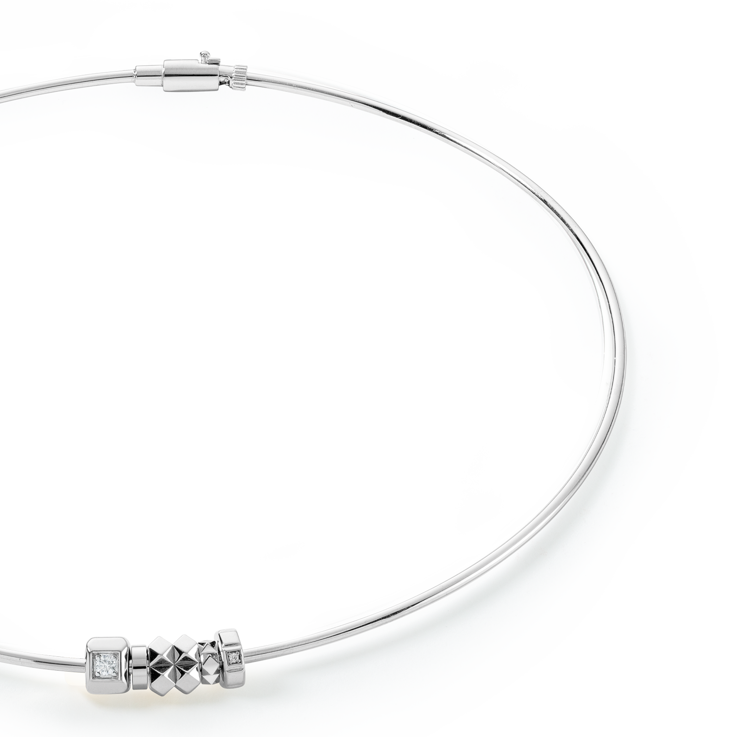 ELEMENTS Collection necklace rigid silver