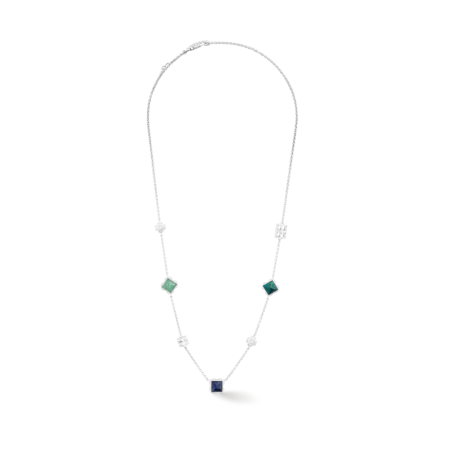 STATION Collection necklace silver-blue