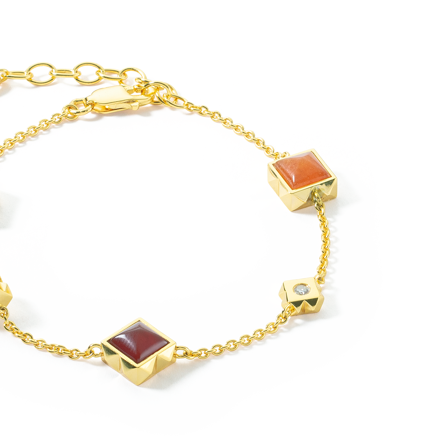 STATION Collection bracelet gold-red