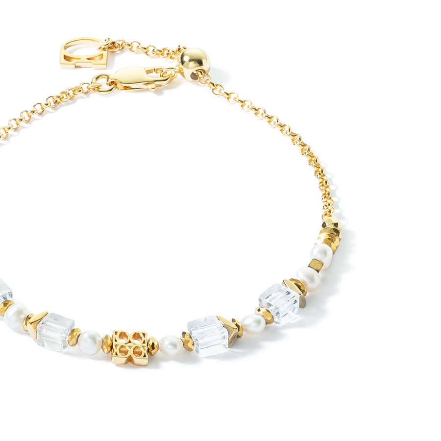 ICONIC Collection Signature bracelet gold-white – COEUR DE LION (UK-WORLD)