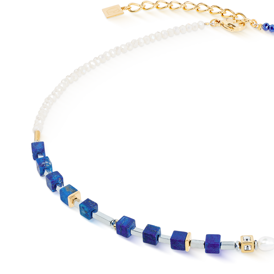 Necklace Princess Fusion Pearls lapis lazuli