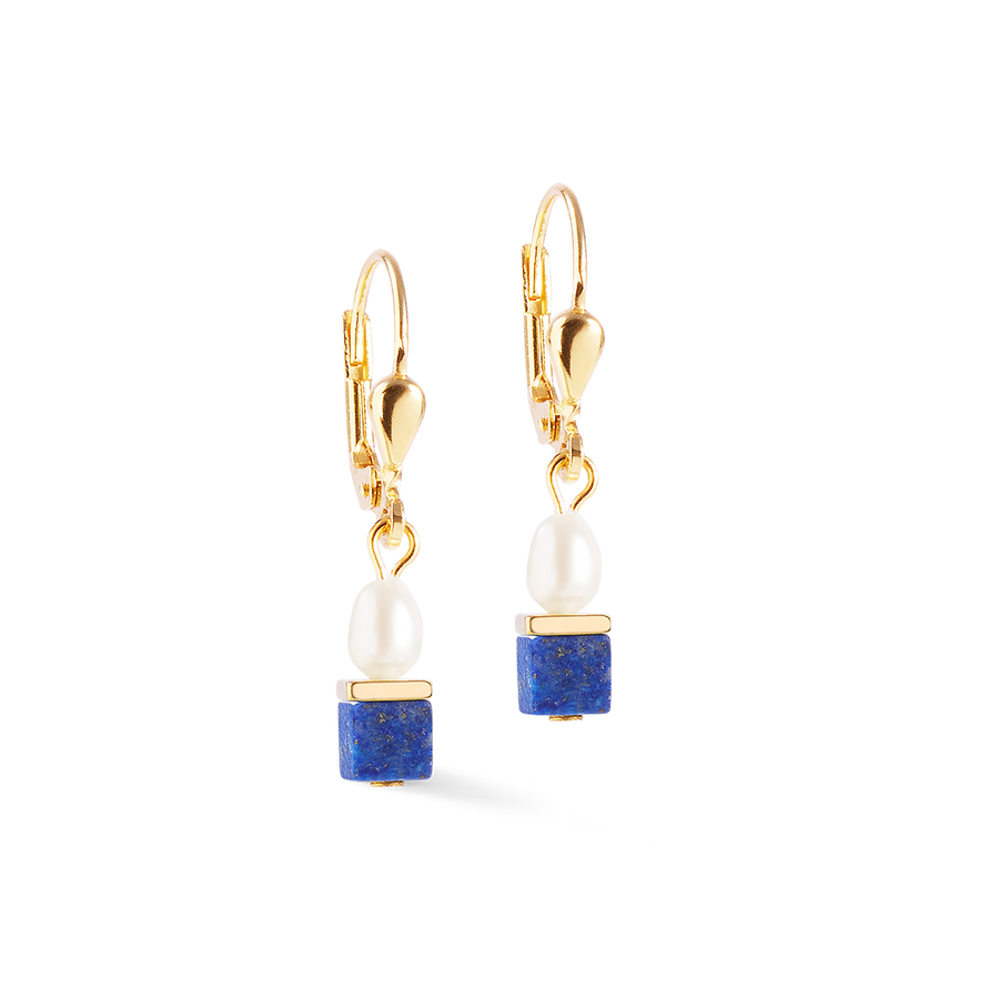Earrings Princess Fusion Pearls Lapis Lazuli