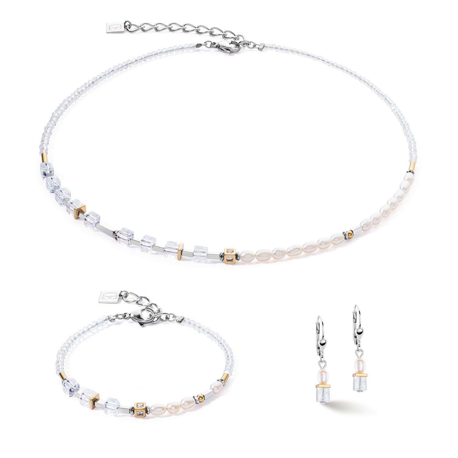 Earrings Princess Fusion Pearls bicolour