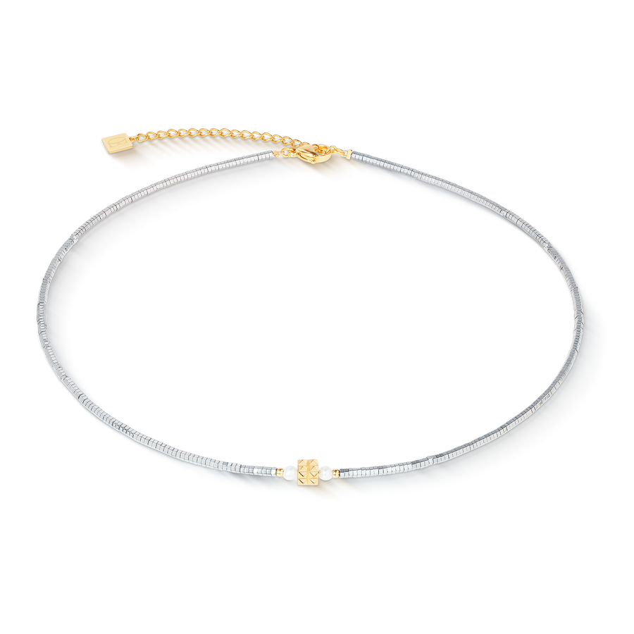Necklace Edge & Grace silver-gold