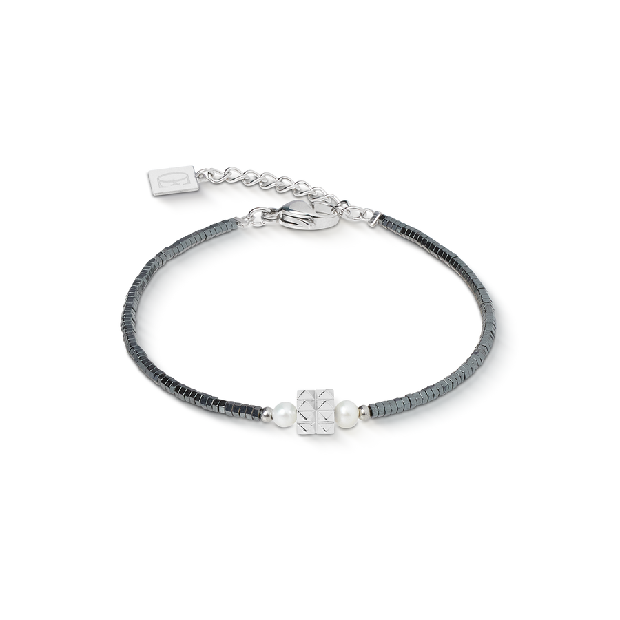 Bracelet Edge & Grace anthracite-silver