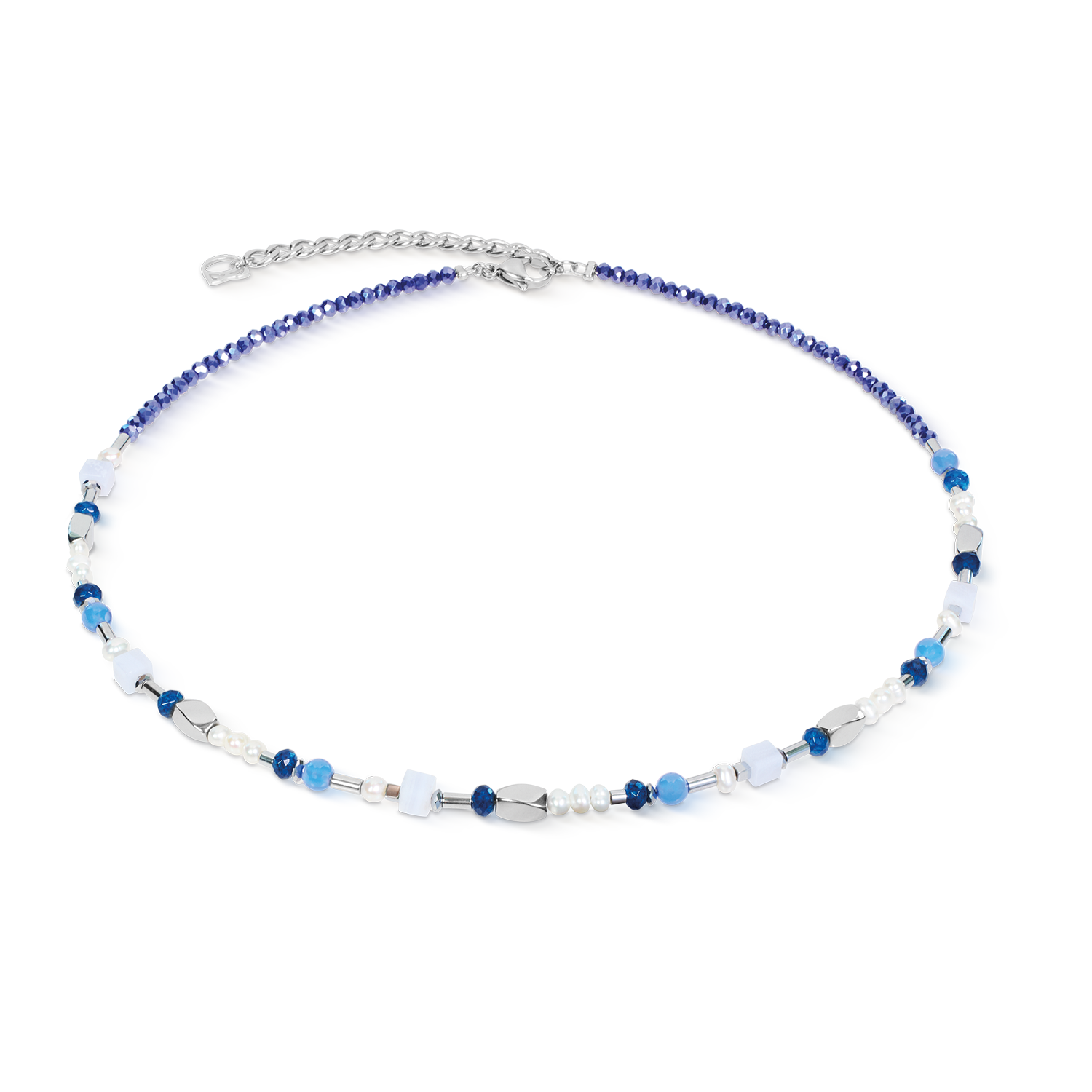 Necklace Mosaic Sky Silver