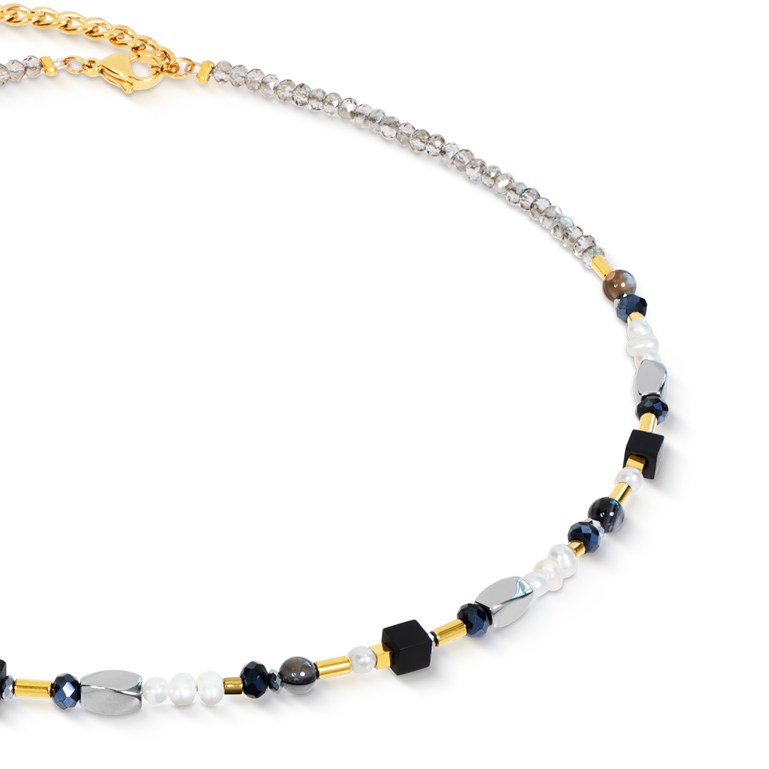 Necklace Mosaic Night Gold