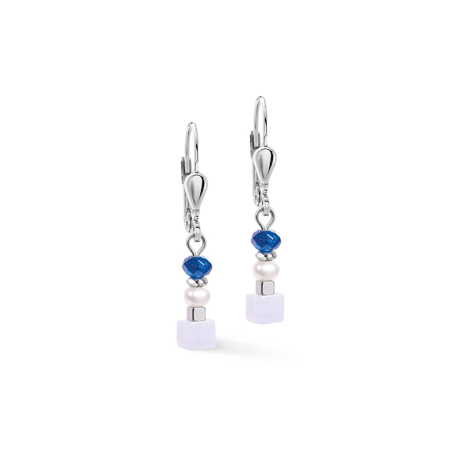 Drop Earrings Mosaic Sky Silver