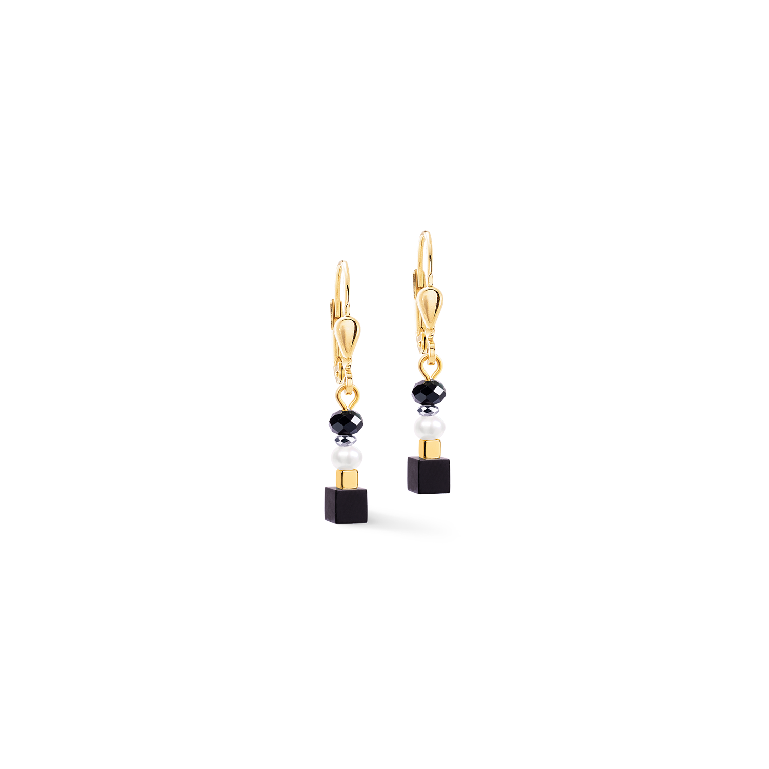 Drop Earrings Mosaic Night Gold