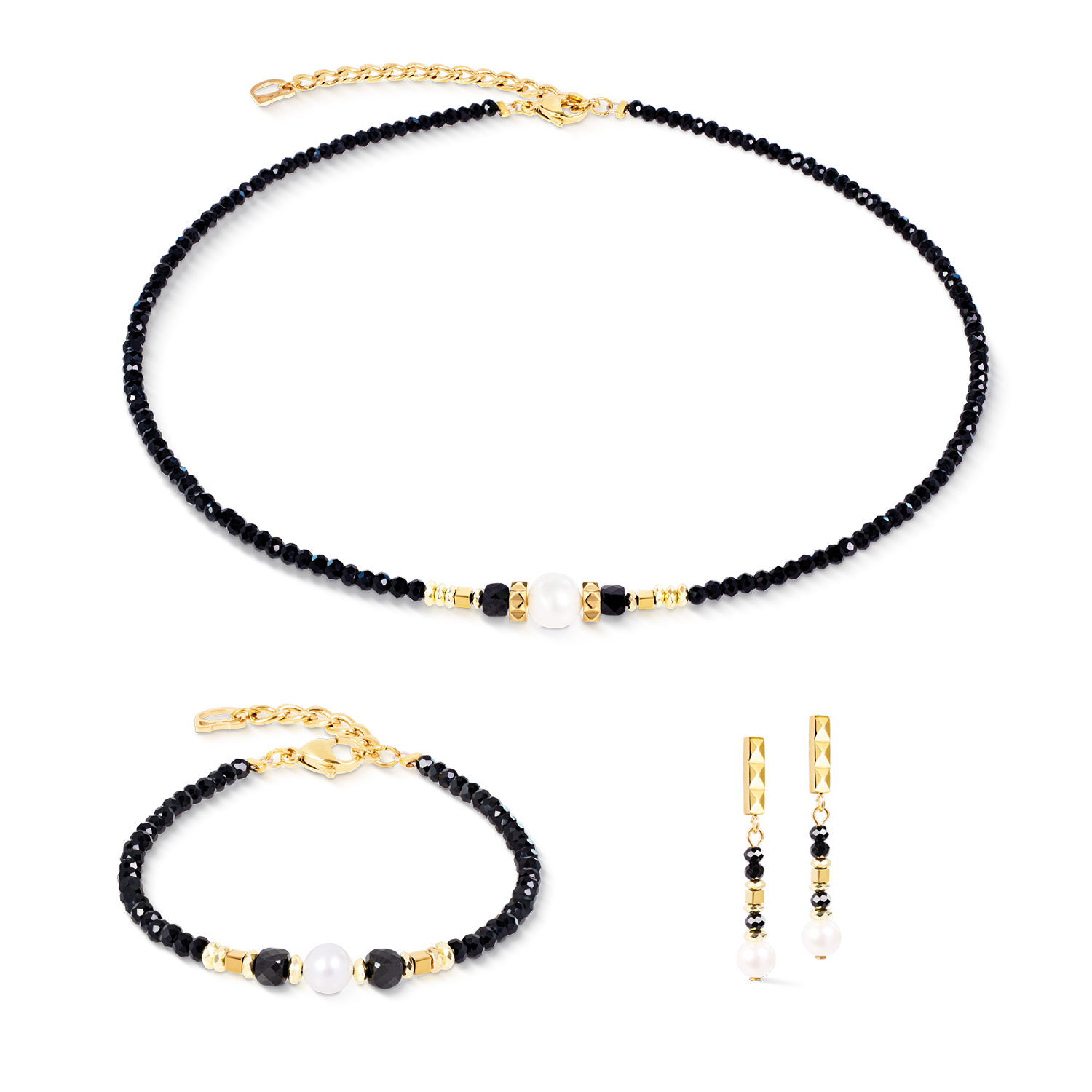 Necklace Astoria Noir Pearl Gold