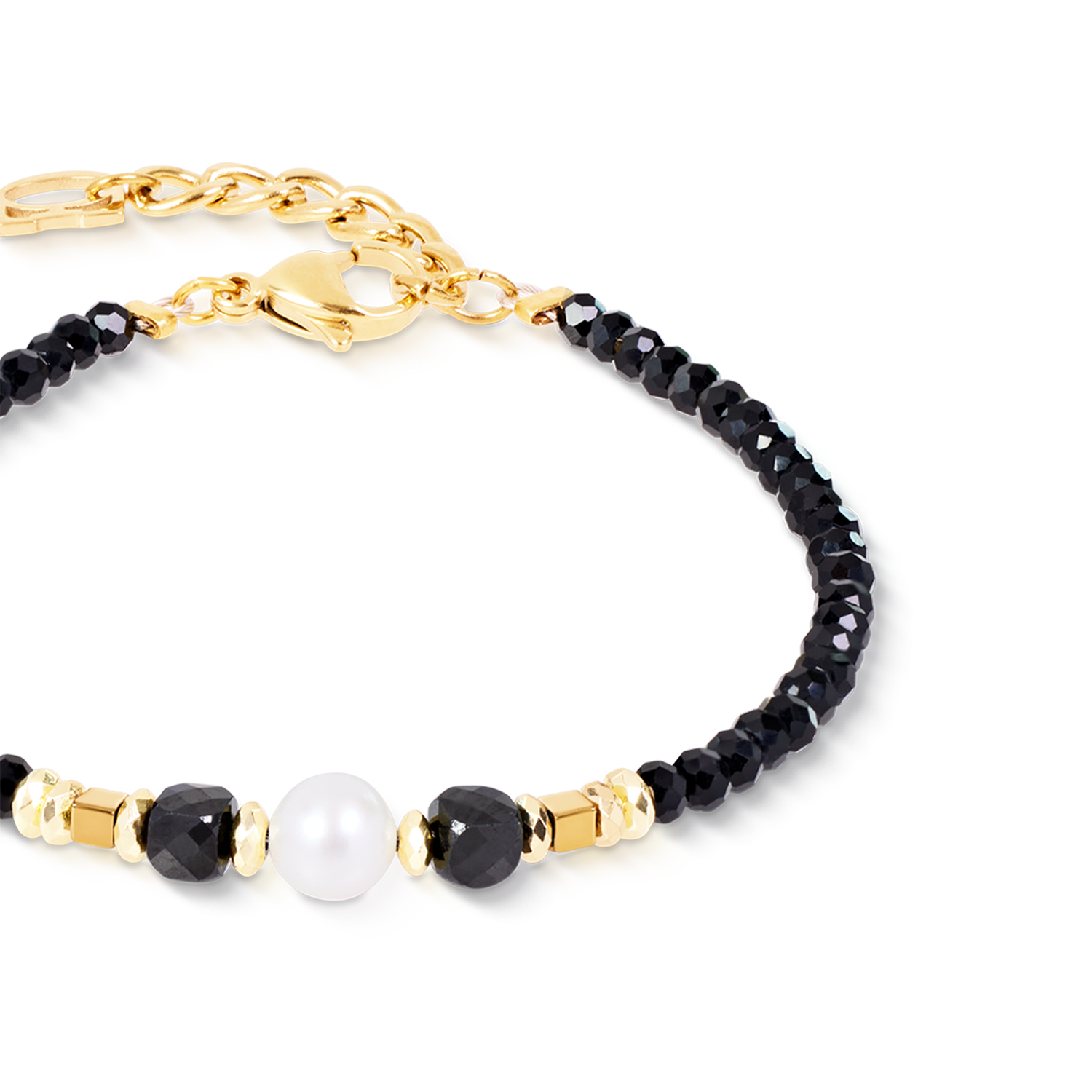 Bracelet Astoria Noir Pearl Gold