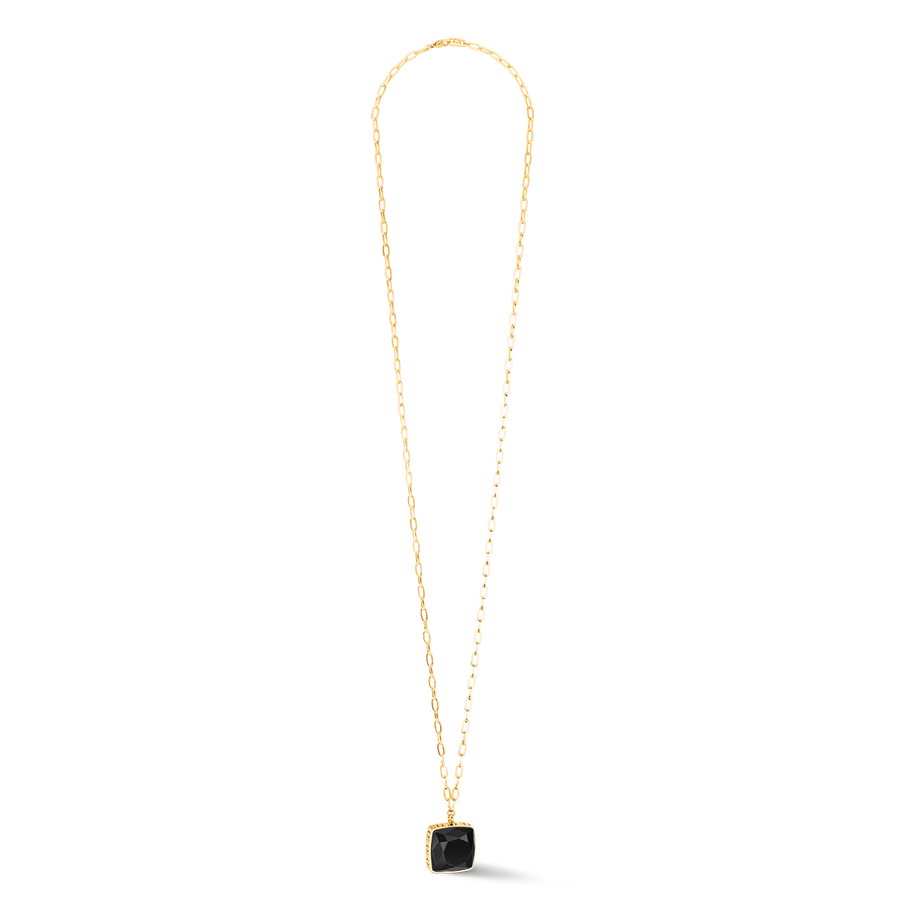 Necklace OE Amulet Square Onyx gold-black – COEUR DE LION (UK-WORLD)