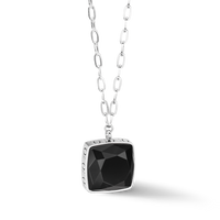 Necklace OE Amulet Square Onyx silver-black – COEUR DE LION (UK-WORLD)