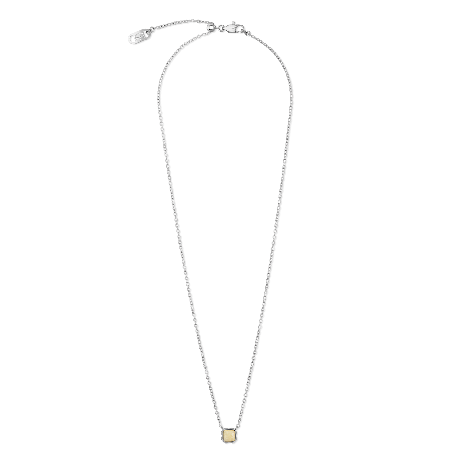 Birthstone November Necklace Citrine Silver