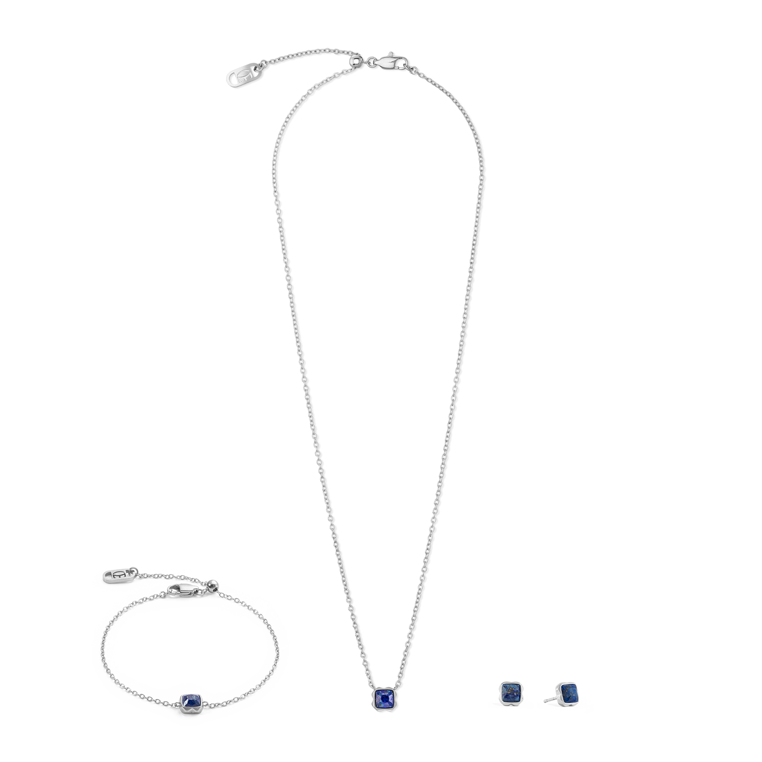Birthstone September Necklace Lapis Lazuli Silver