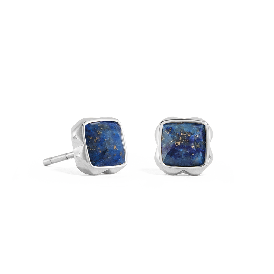 Birthstone September Earrings Lapis Lazuli Silver
