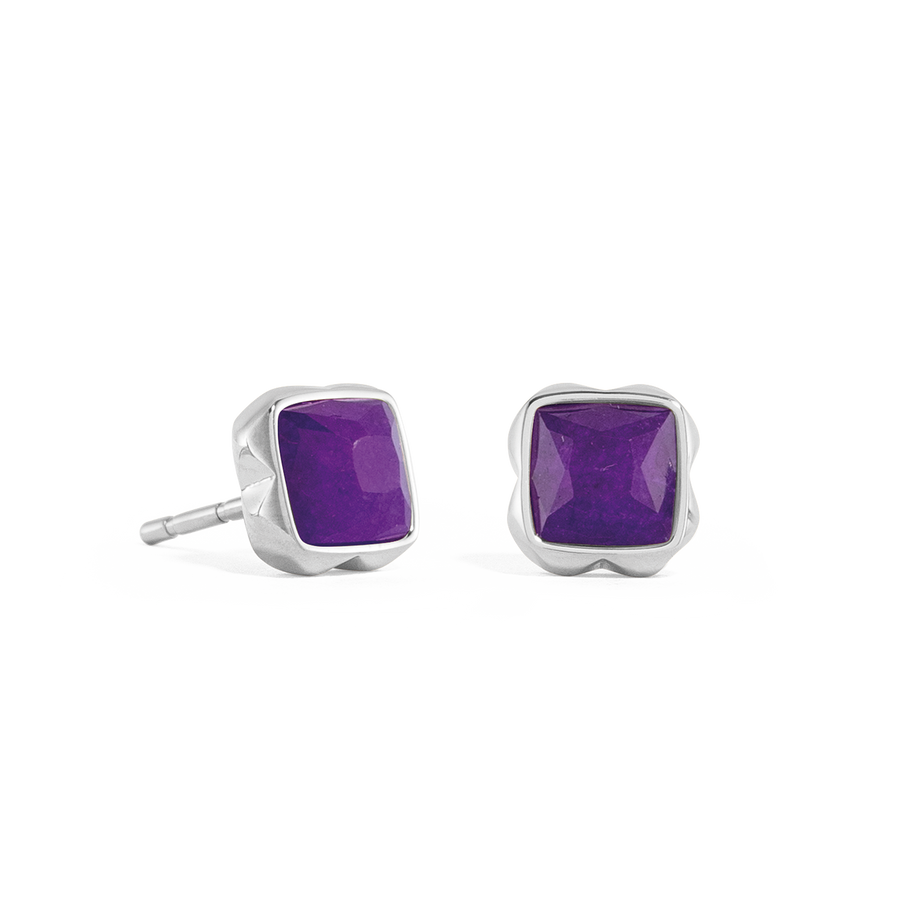 Birthstone February Earrings Sugilite Silver