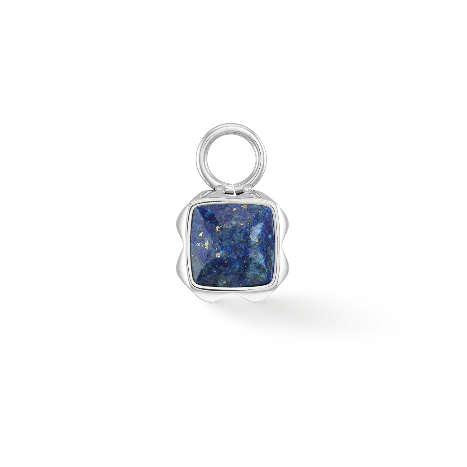 Birthstone September Charm Lapis Lazuli Silver