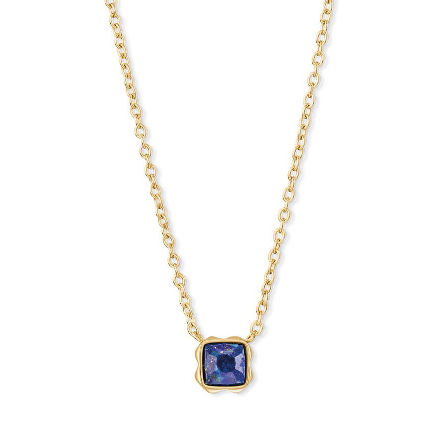 Birthstone September Necklace Lapis Lazuli Gold