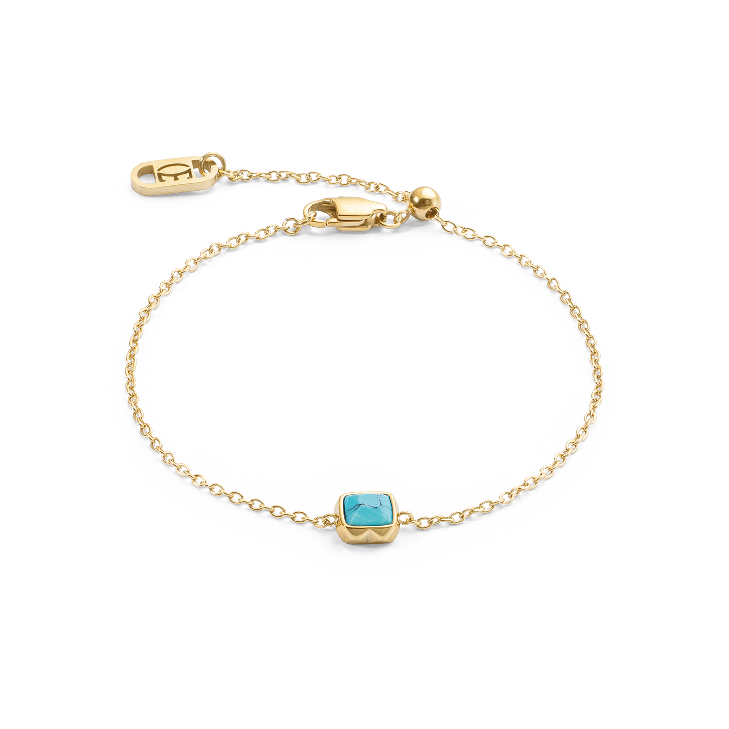 Birthstone December Bracelet Turquoise Gold