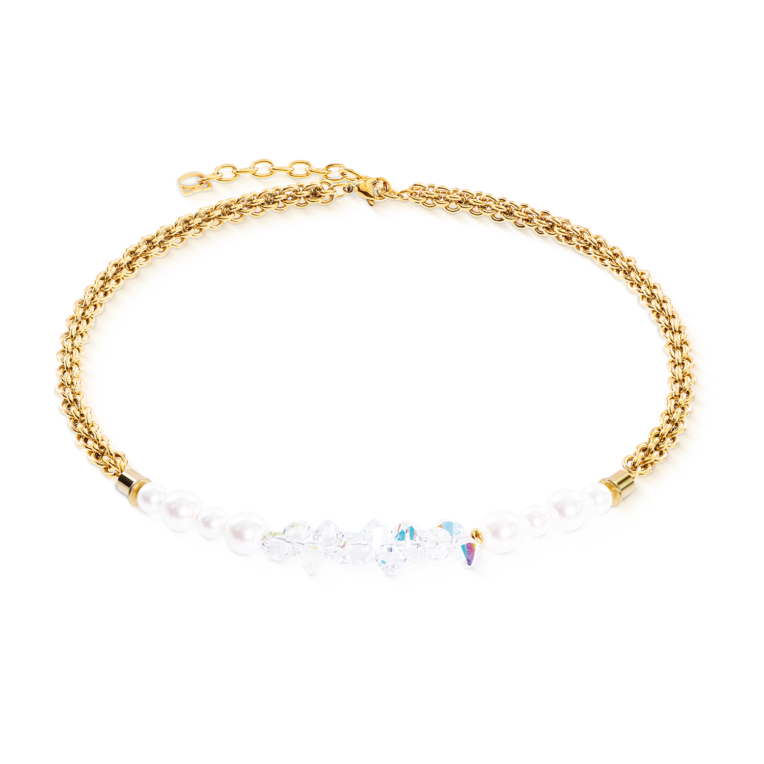 Necklace Dancing Crystals Fusion Gold