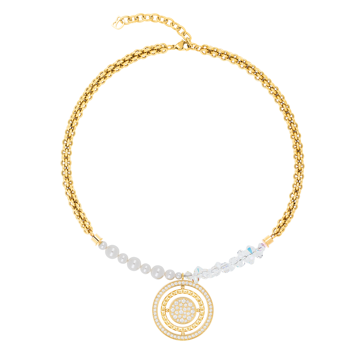 Necklace Amulet Fusion Sparkle Gold