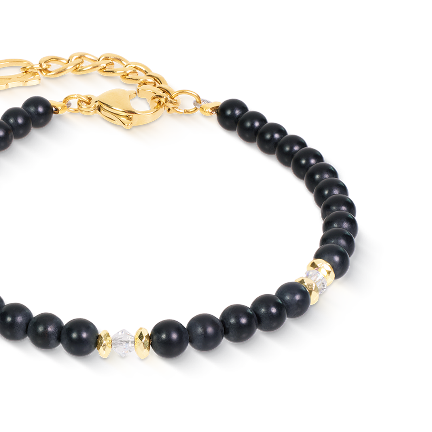 Bracelet Modern Icon Noir Gold