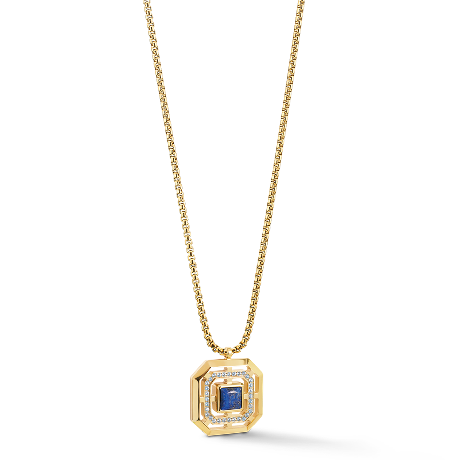 Necklace Amulet Icon Frame Pure Lapis Gold