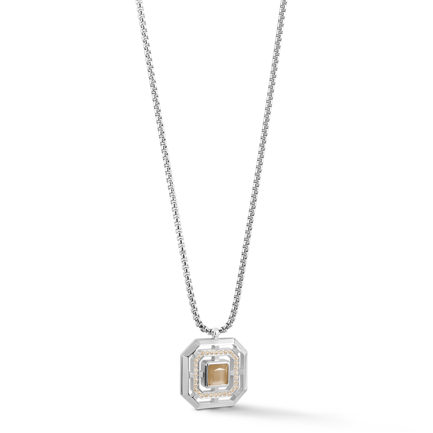 Necklace Amulet Icon Frame Pure Sand Silver